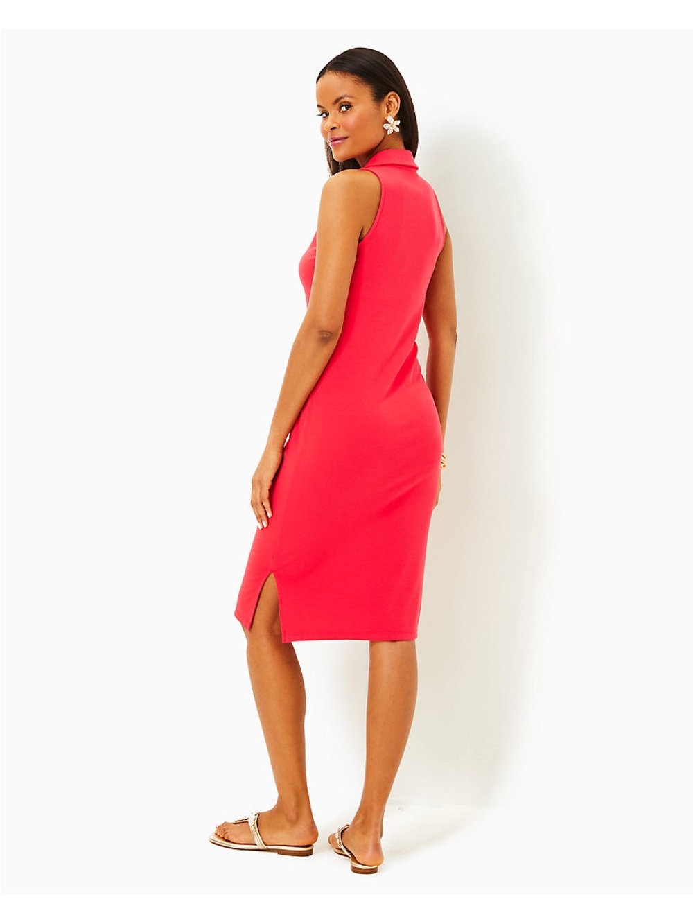 Lilly Pulitzer Reema Sleeveless Polo Dress Mizner Red size XS - Picture 3 of 9